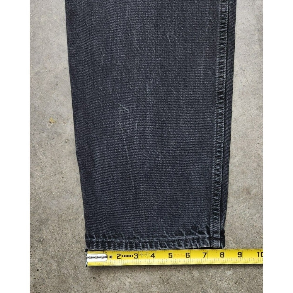 VTG Levi's 550 Relaxed Fit Jeans Men's 38x32* (36x31) Black Baggy Denim Y2K - Picture 10 of 16